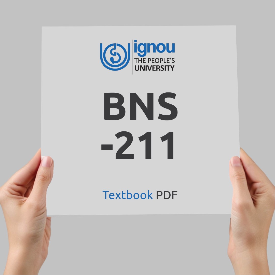IGNOU BNS-211 Study Material & Textbook Download