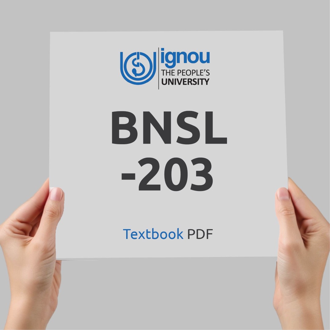 IGNOU BNSL-203 Study Material & Textbook Download