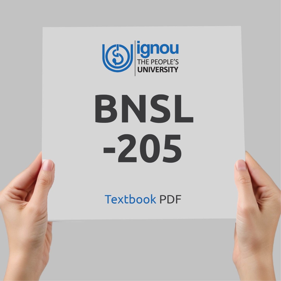 IGNOU BNSL-205 Study Material & Textbook Download