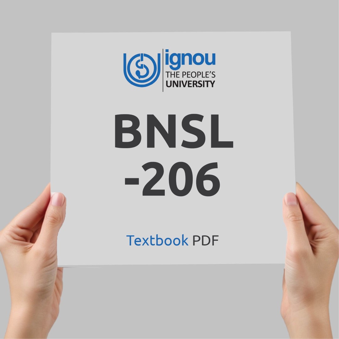 IGNOU BNSL-206 Study Material & Textbook Download