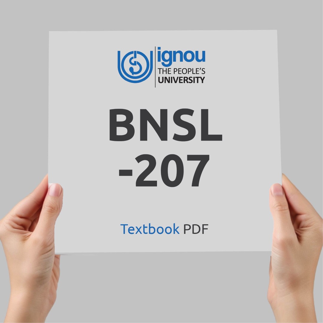 IGNOU BNSL-207 Study Material & Textbook Download