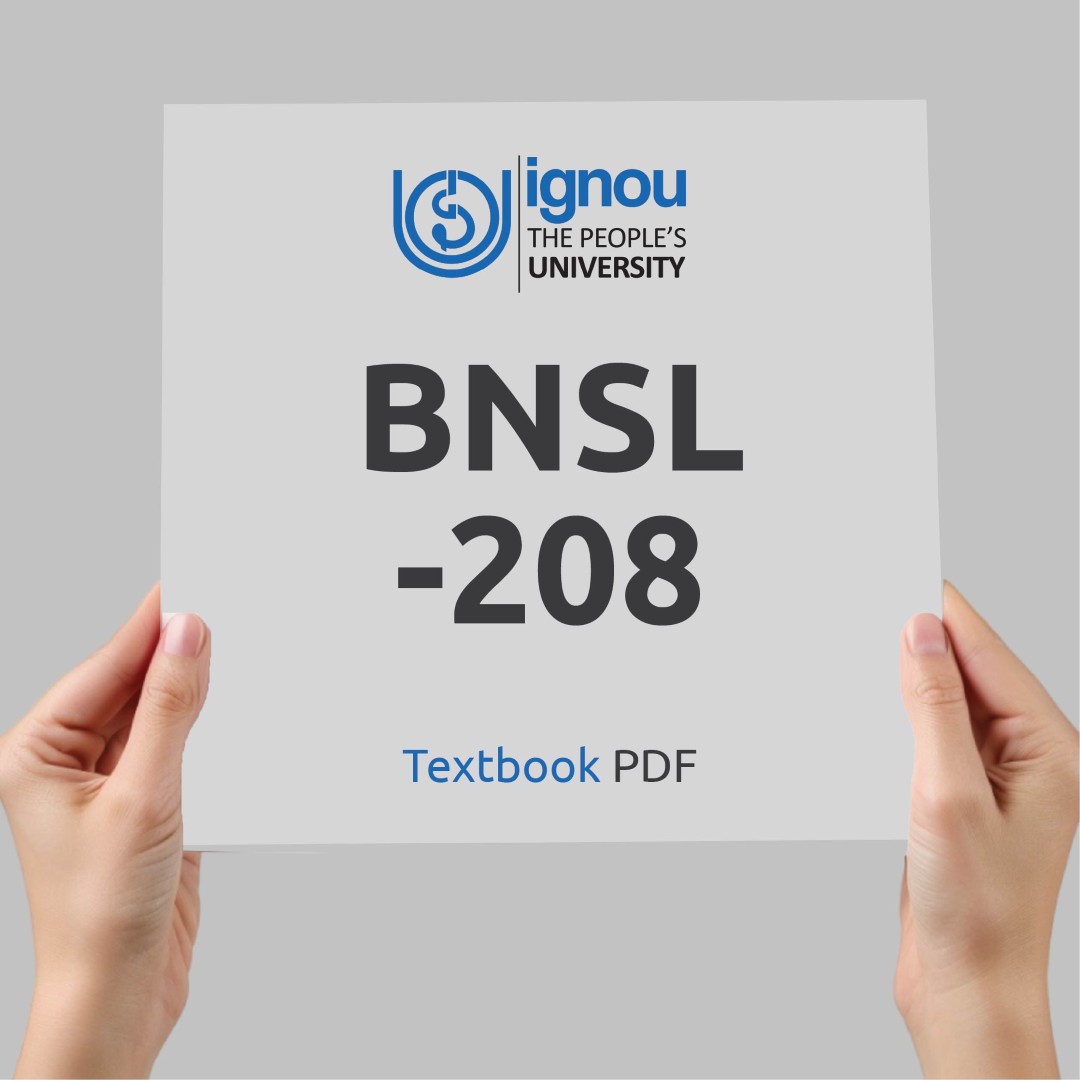 IGNOU BNSL-208 Study Material & Textbook Download