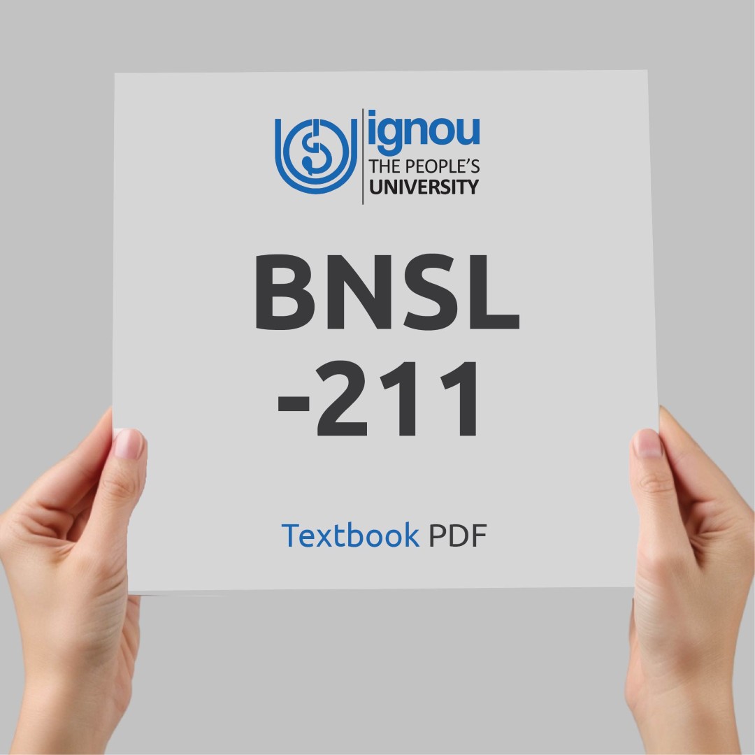IGNOU BNSL-211 Study Material & Textbook Download