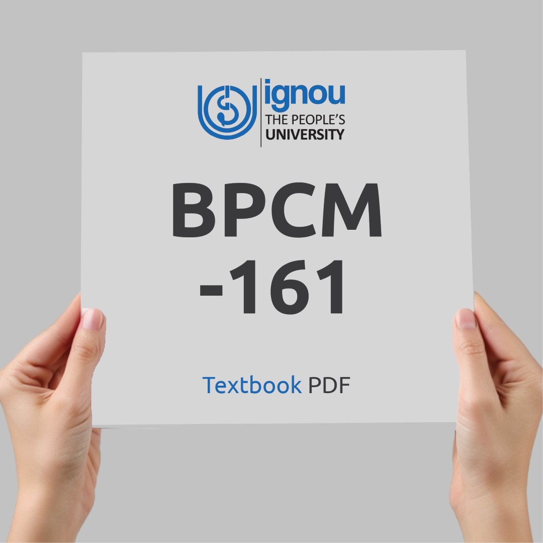 IGNOU BPCM-161 Study Material & Textbook Download | IGNOU Help Center