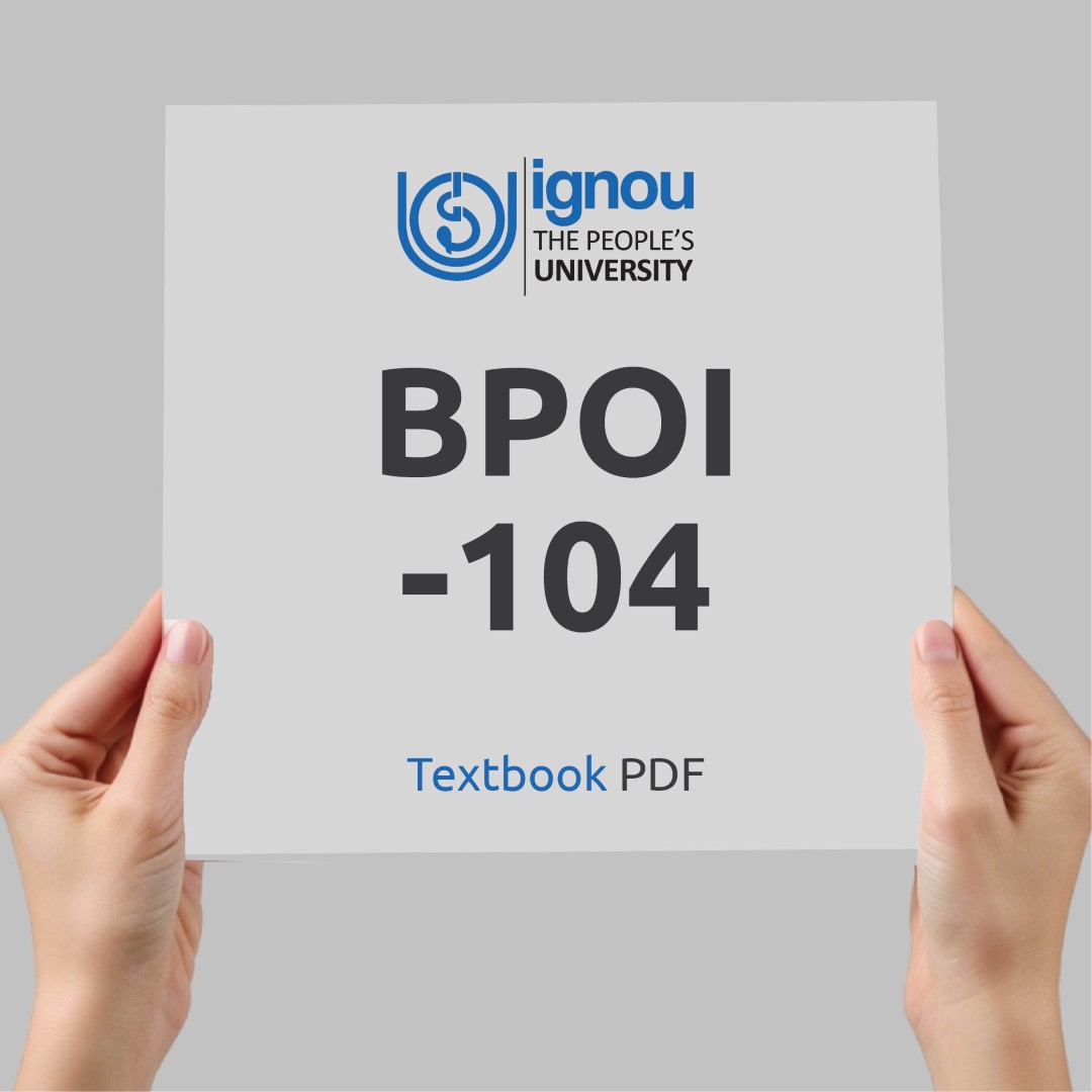 IGNOU BPOI-104 Study Material & Textbook Download
