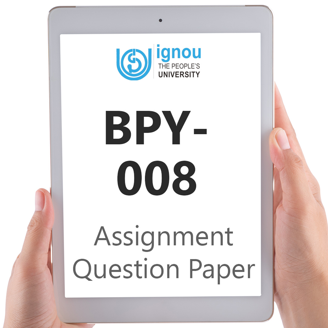 IGNOU BPY-008 Assignment Question Paper Free Download (2023-24)