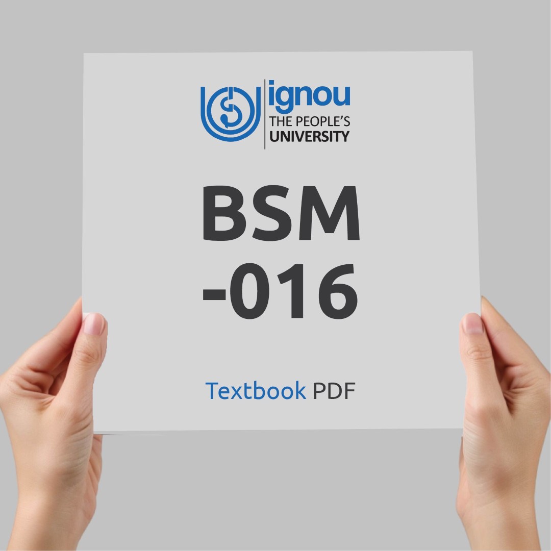 IGNOU BSM-016 Study Material & Textbook Download