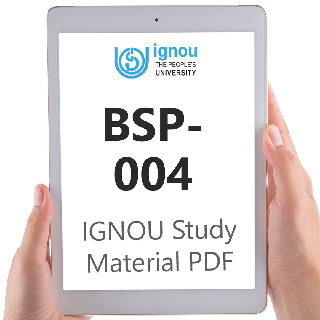 IGNOU BSP-004 Study Material & Textbook Download