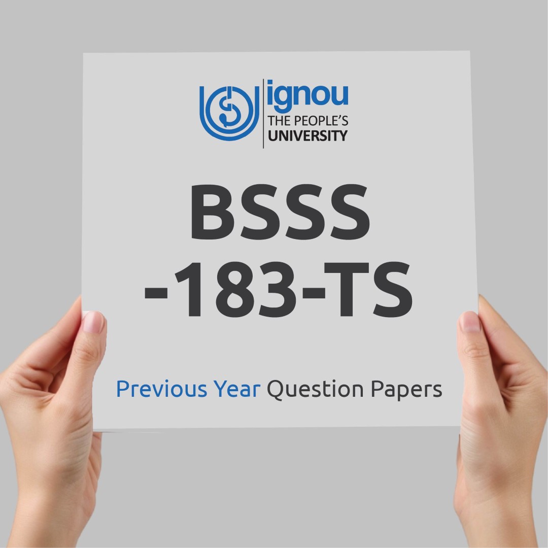 IGNOU BSSS-183-TS Previous Year Exam Question Papers