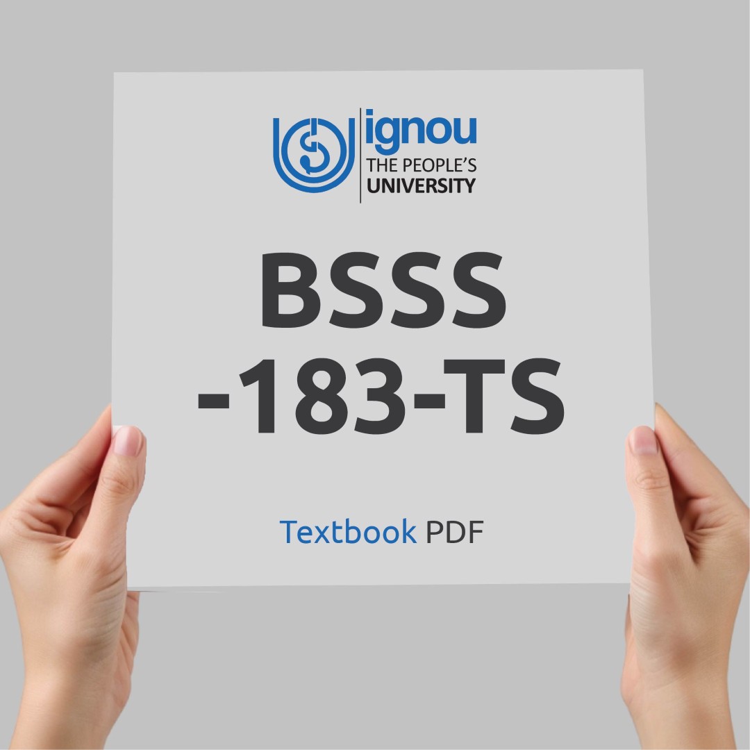 IGNOU BSSS-183-TS Study Material & Textbook Download