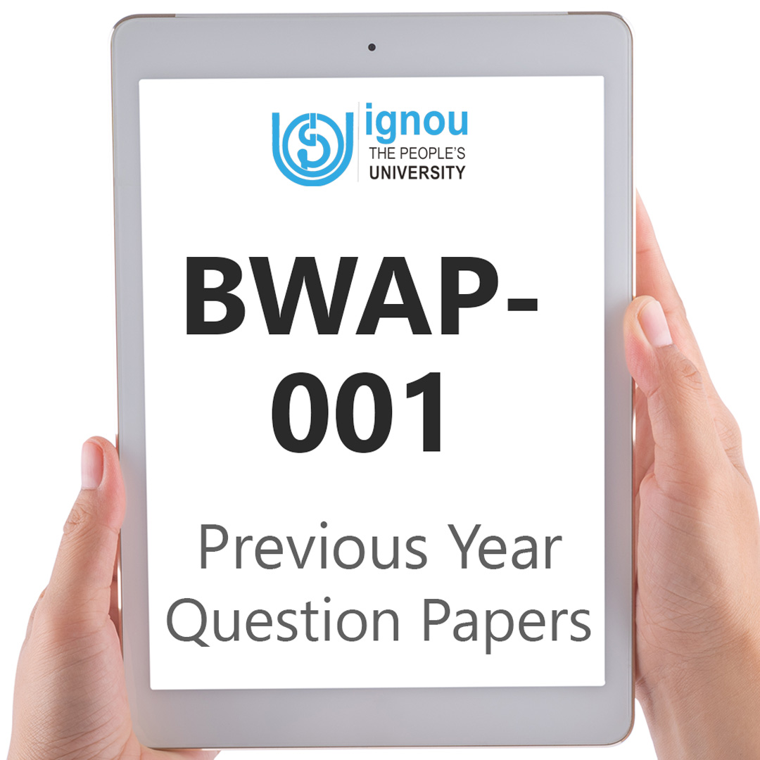 IGNOU BWAP-001 Previous Year Exam Question Papers