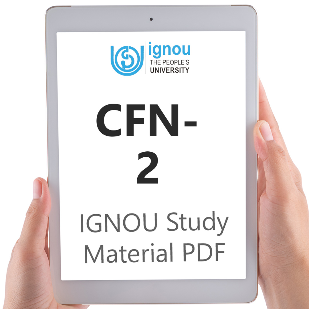 IGNOU CFN-2 Study Material & Textbook Download