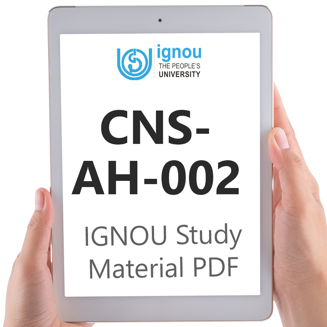 IGNOU CNS-AH-002 Study Material & Textbook Download
