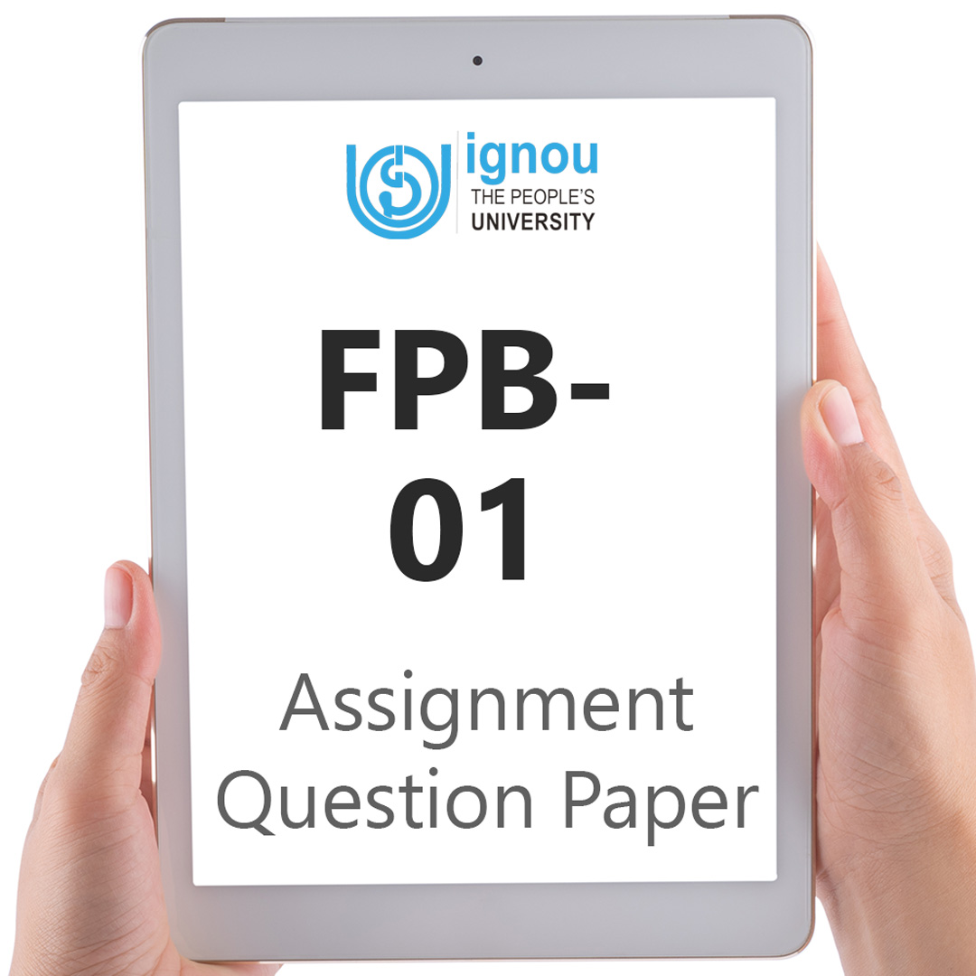 IGNOU FPB-01 Assignment Question Paper Free Download (2023-24)