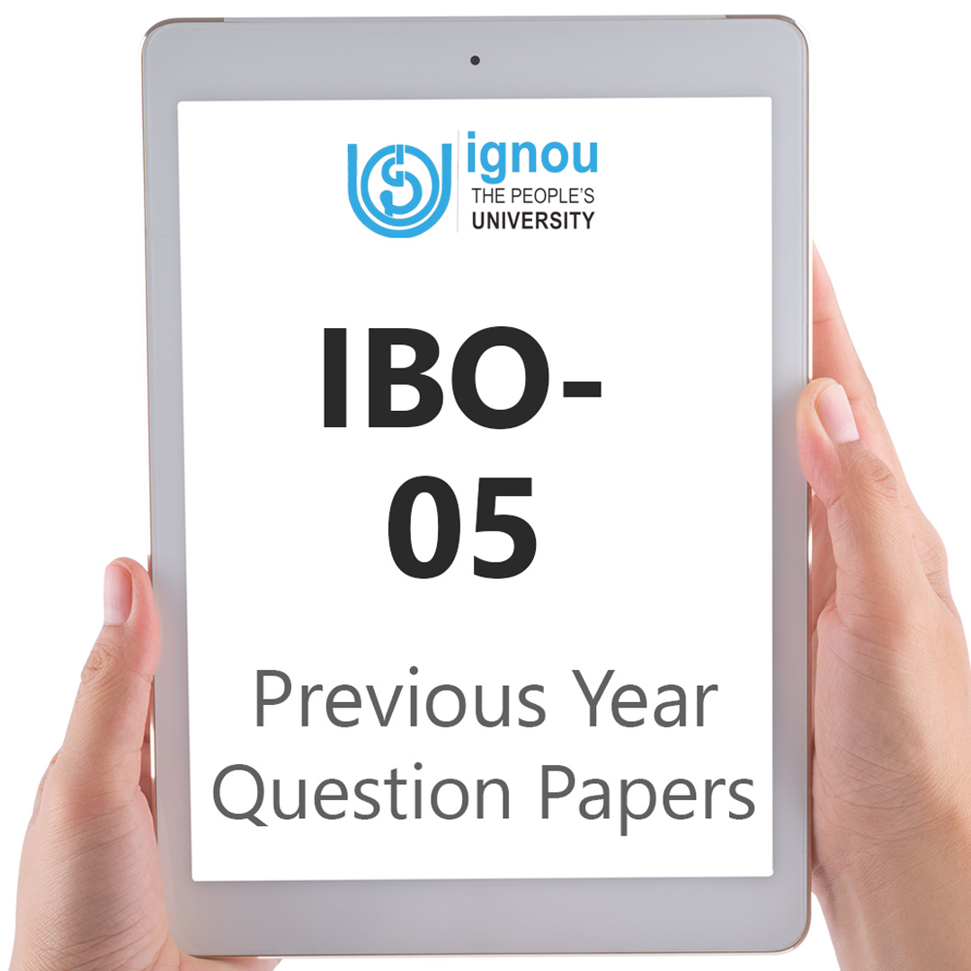 IGNOU IBO-05 Previous Year Exam Question Papers