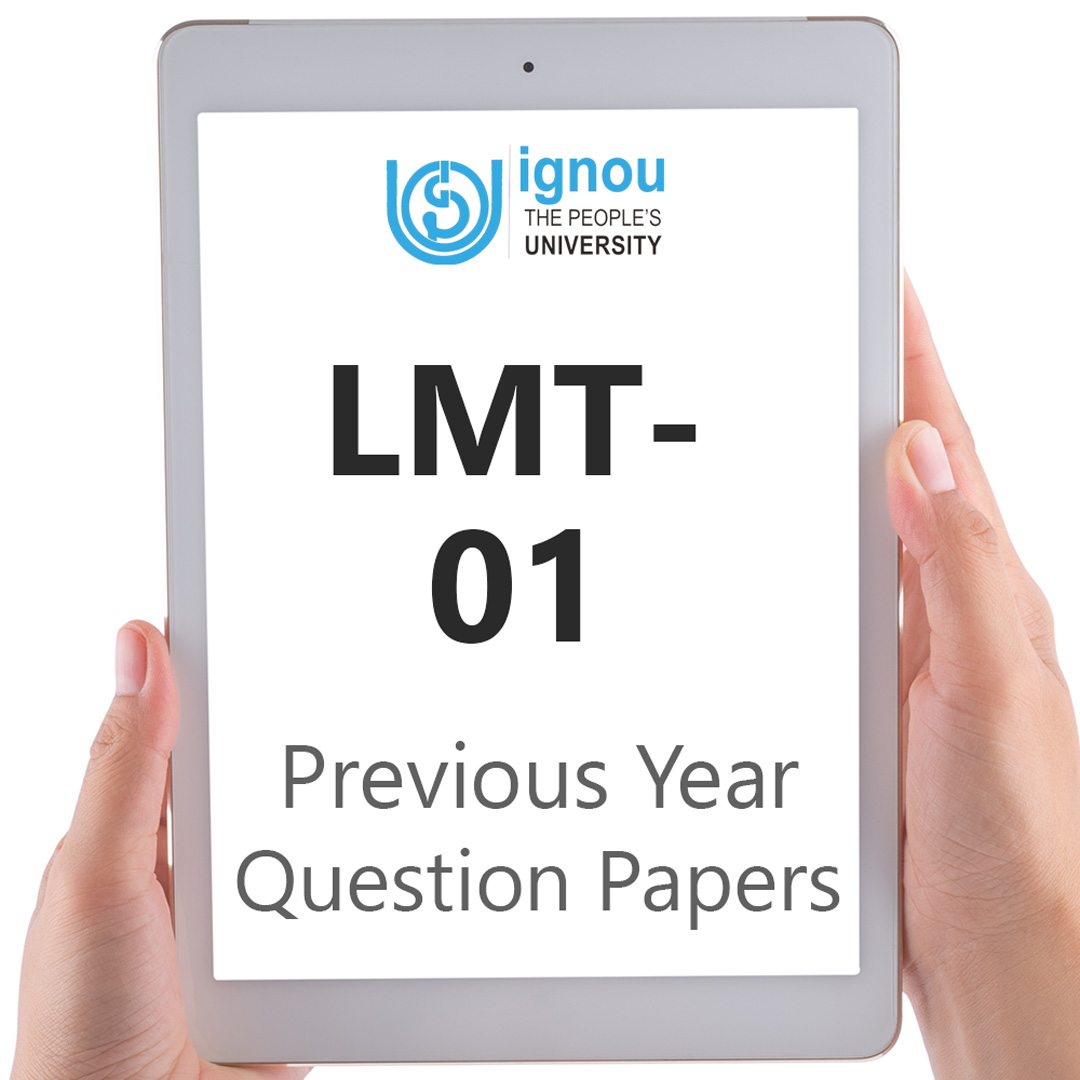 IGNOU LMT-01 Previous Year Exam Question Papers