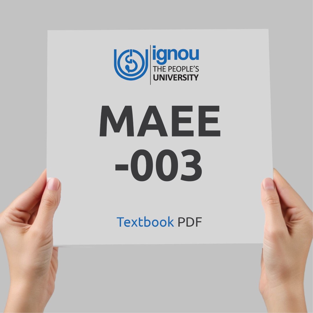 IGNOU MAEE-003 Study Material & Textbook Download