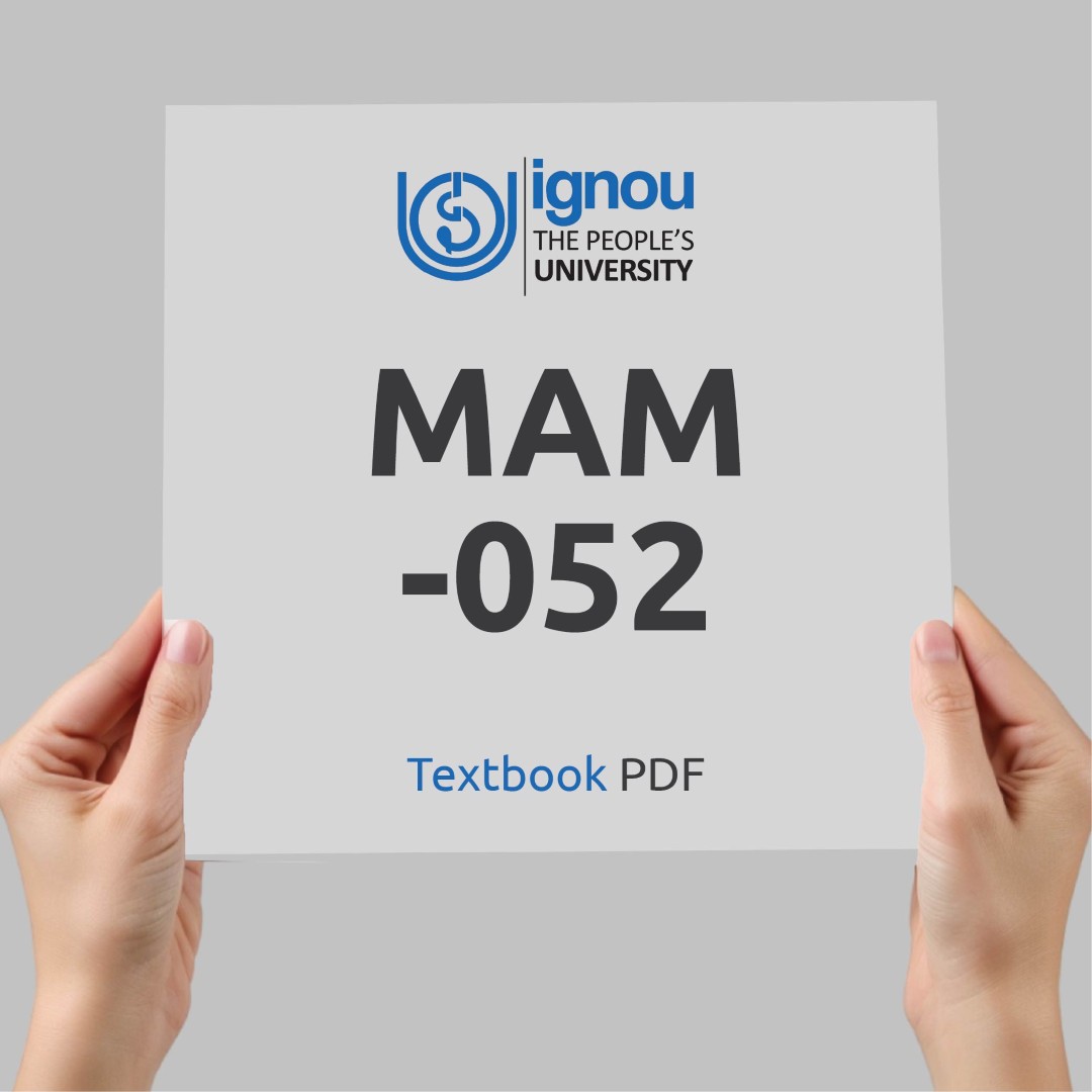 IGNOU MAM-052 Study Material & Textbook Download