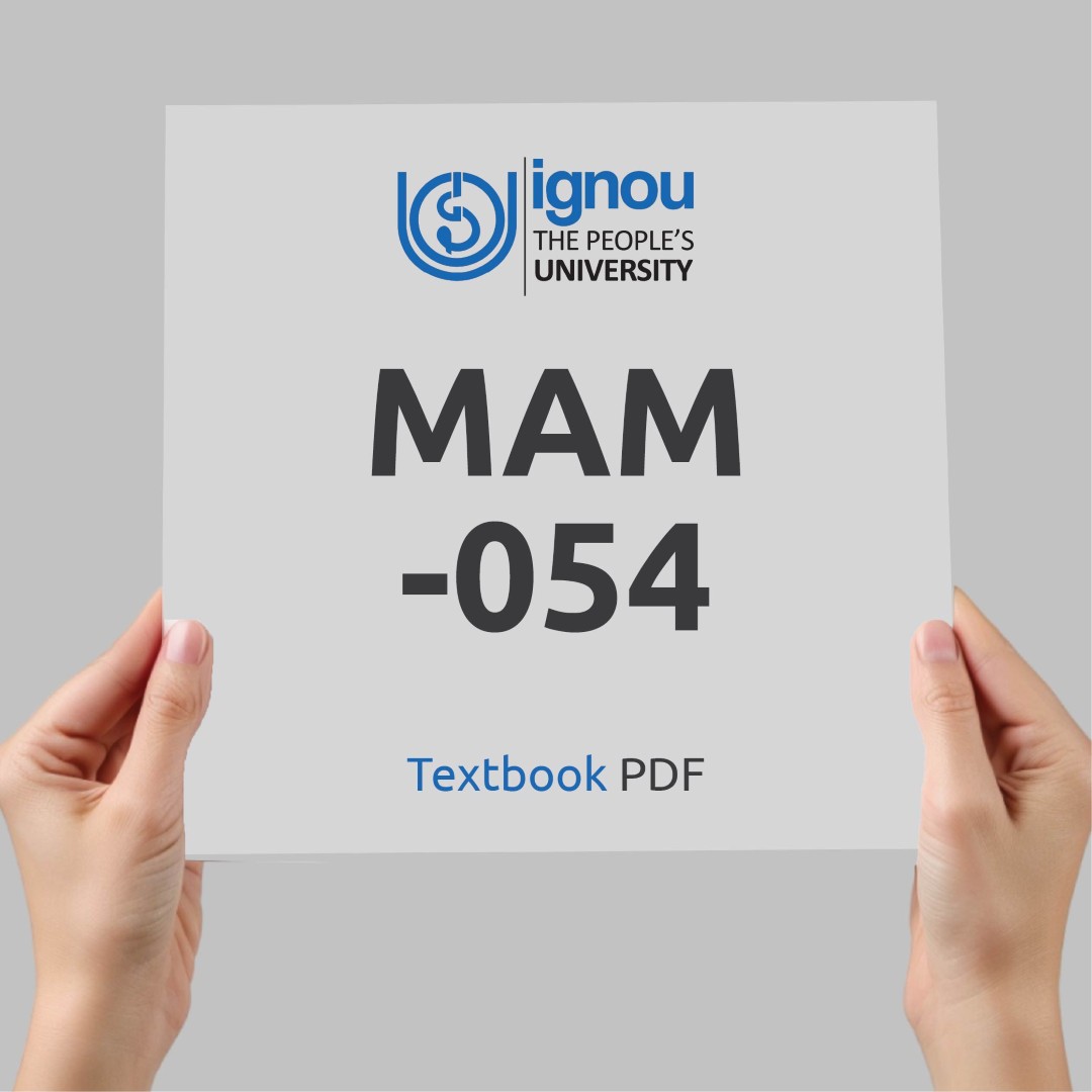 IGNOU MAM-054 Study Material & Textbook Download