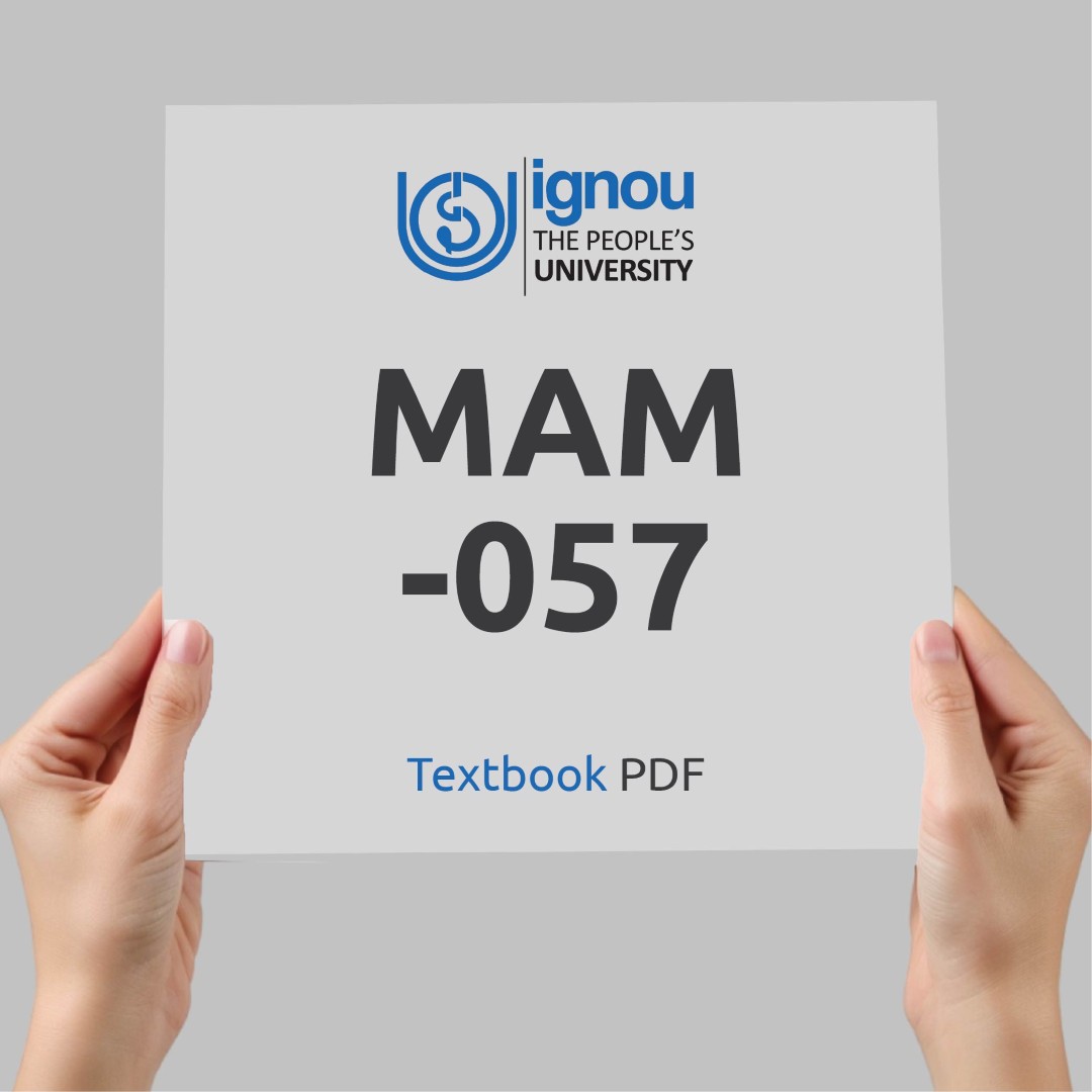 IGNOU MAM-057 Study Material & Textbook Download