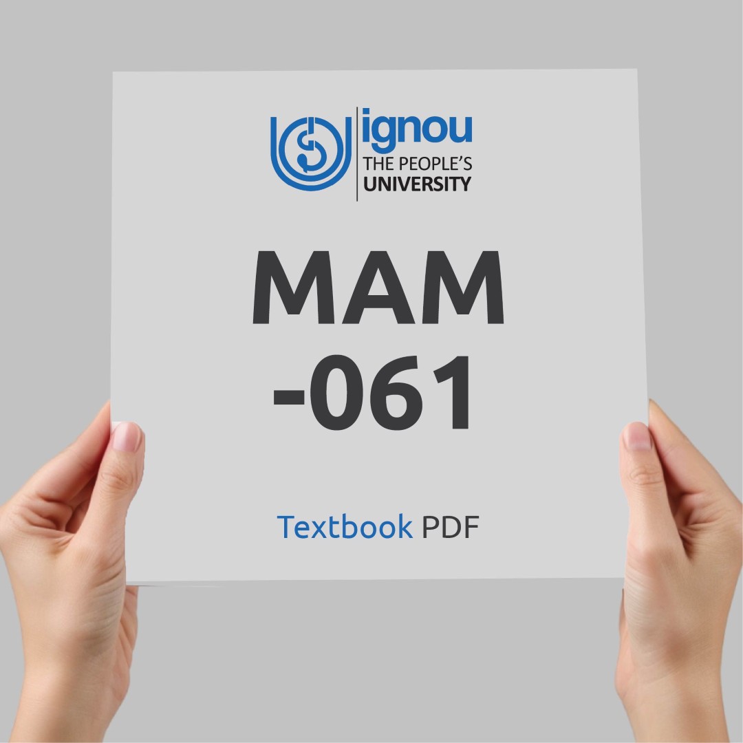 IGNOU MAM-061 Study Material & Textbook Download