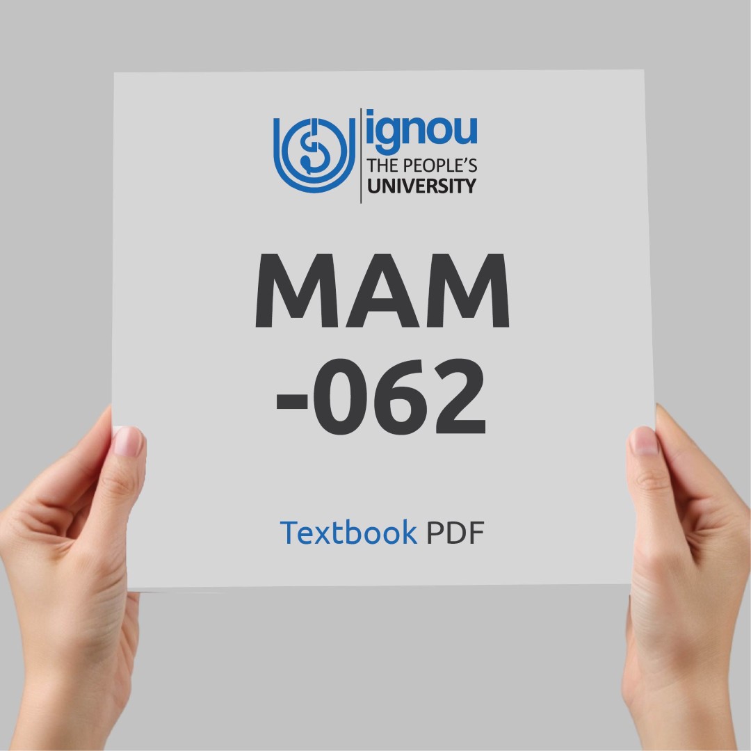 IGNOU MAM-062 Study Material & Textbook Download