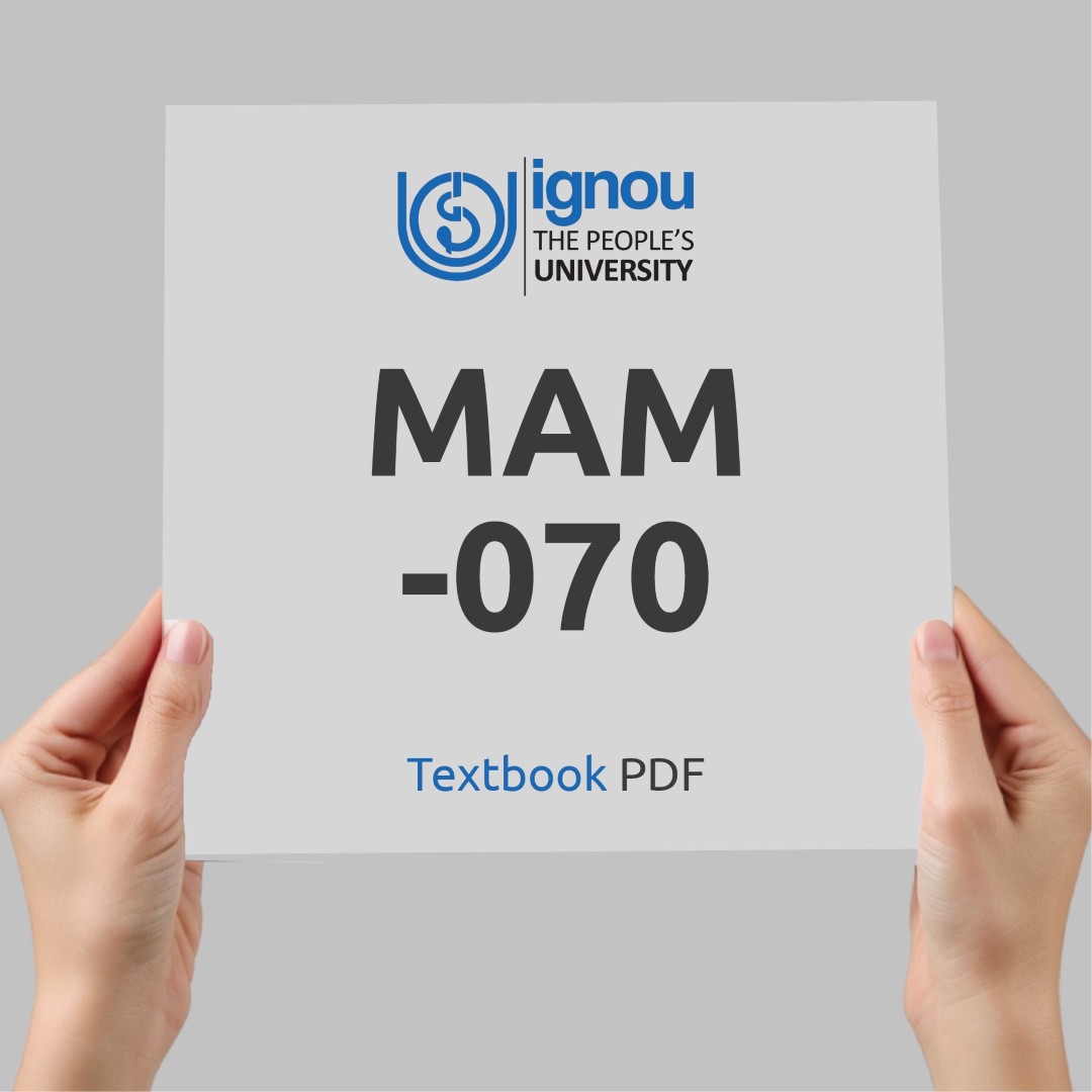 IGNOU MAM-070 Study Material & Textbook Download