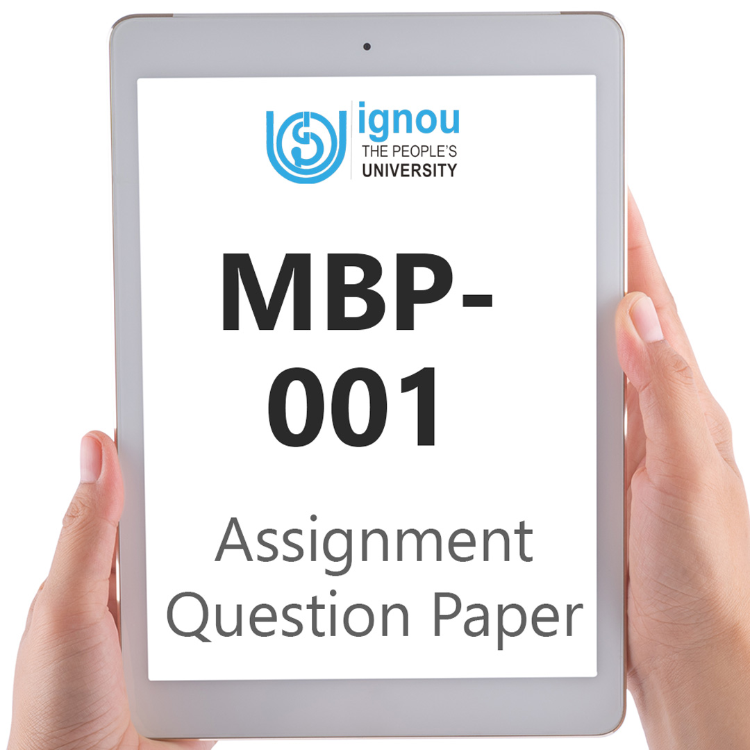 IGNOU MBP-001 Assignment Question Paper Free Download (2023-24)