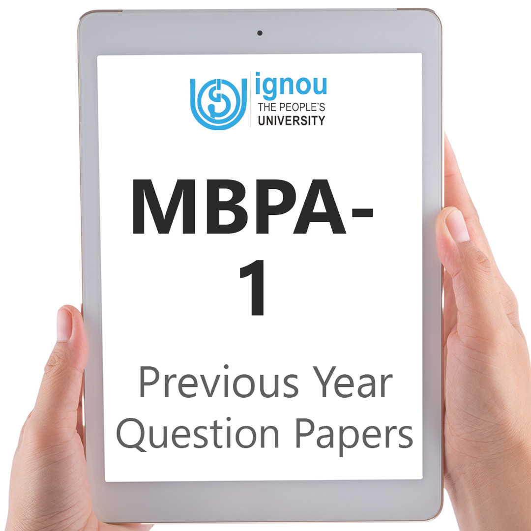 IGNOU MBPA-1 Previous Year Exam Question Papers