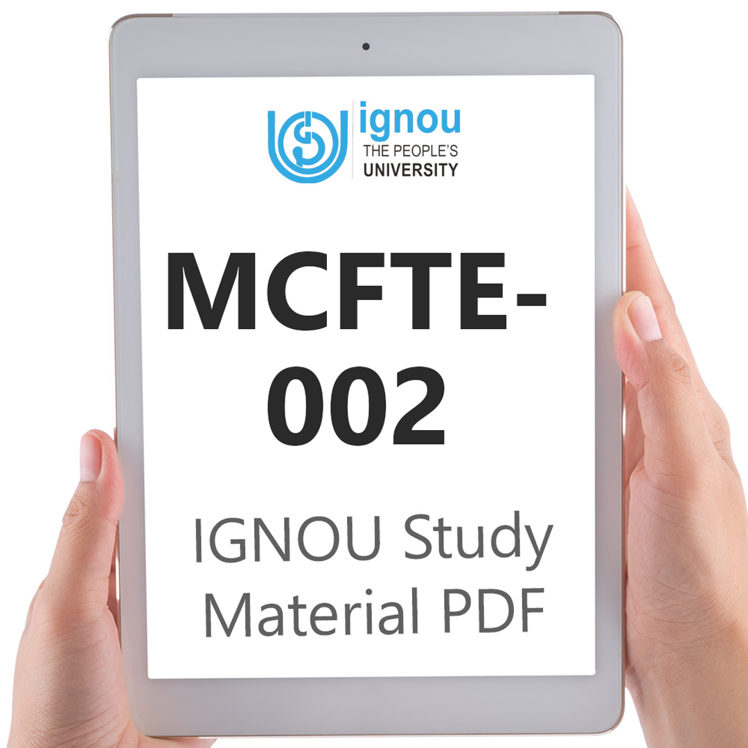 IGNOU MCFTE-002 Study Material & Textbook Download