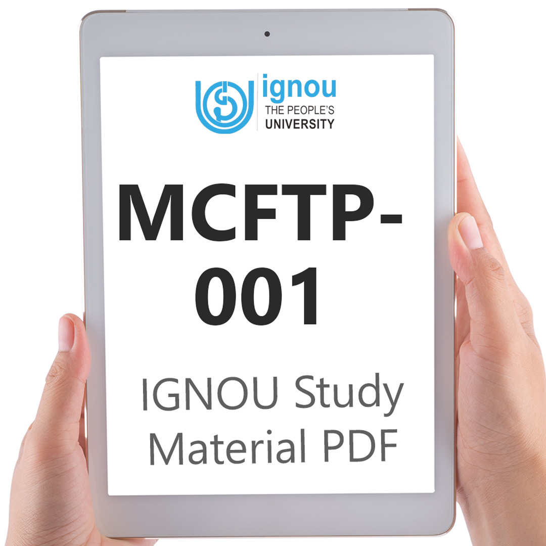 IGNOU MCFTP-001 Study Material & Textbook Download