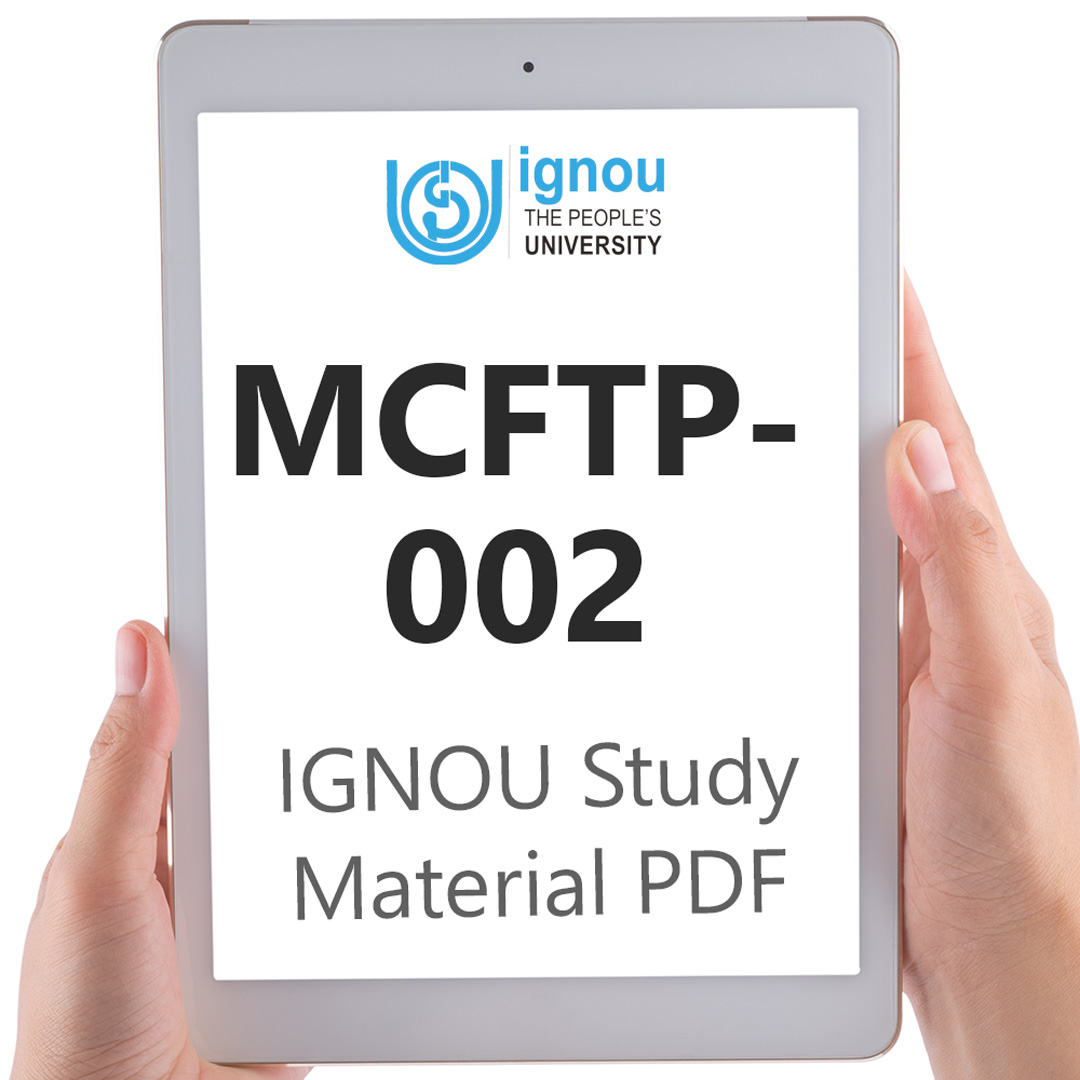 IGNOU MCFTP-002 Study Material & Textbook Download