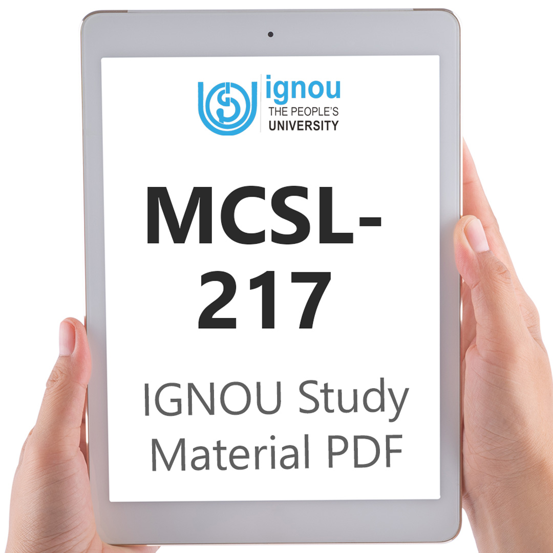 IGNOU MCSL-217 Study Material & Textbook Download