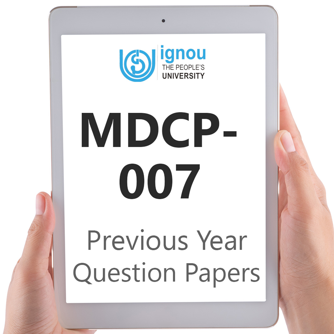 IGNOU MDCP-007 Previous Year Exam Question Papers