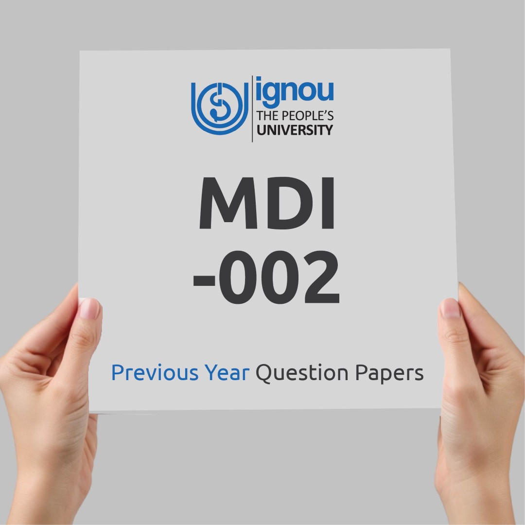 IGNOU MDI-002 Previous Year Exam Question Papers