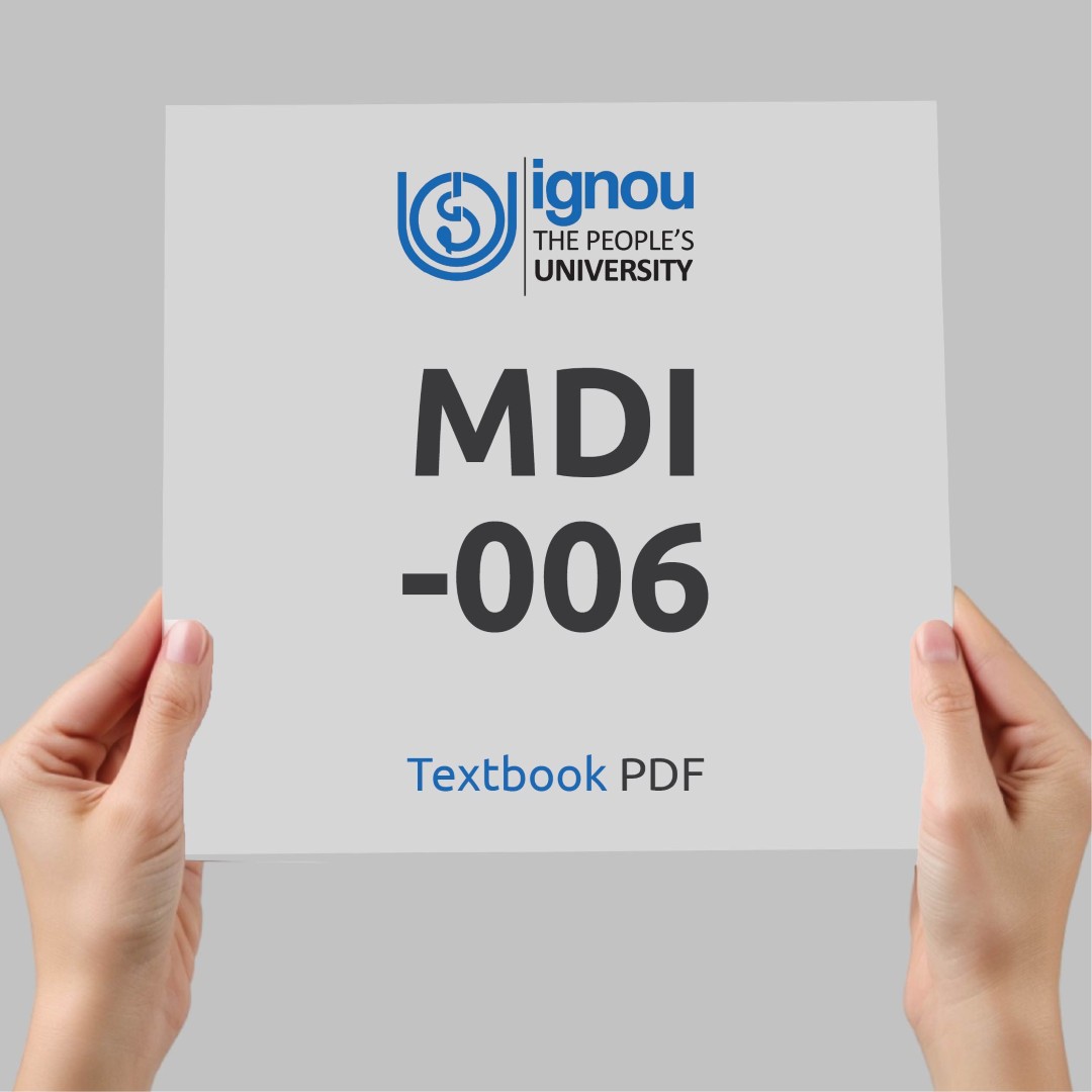 IGNOU MDI-006 Study Material & Textbook Download