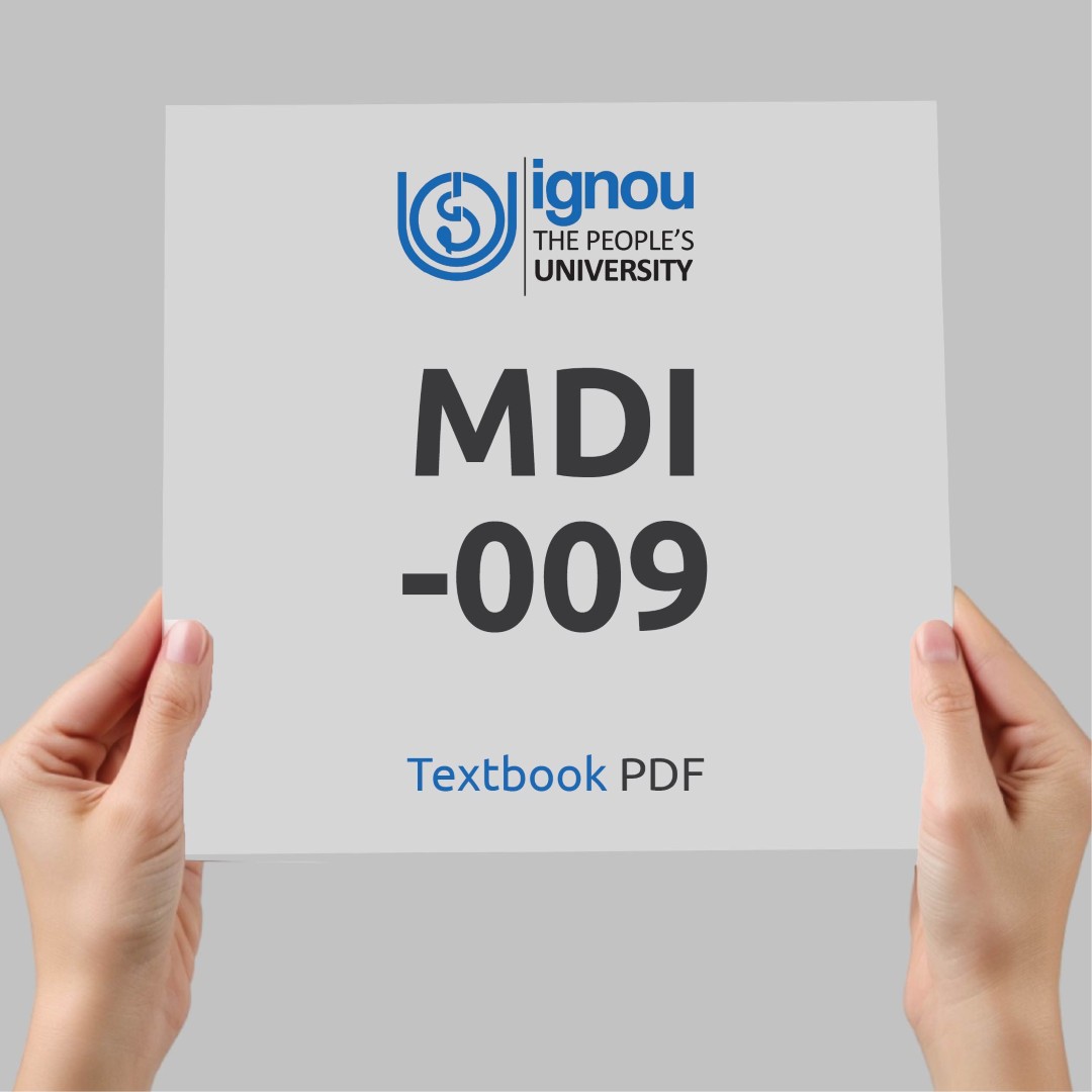 IGNOU MDI-009 Study Material & Textbook Download