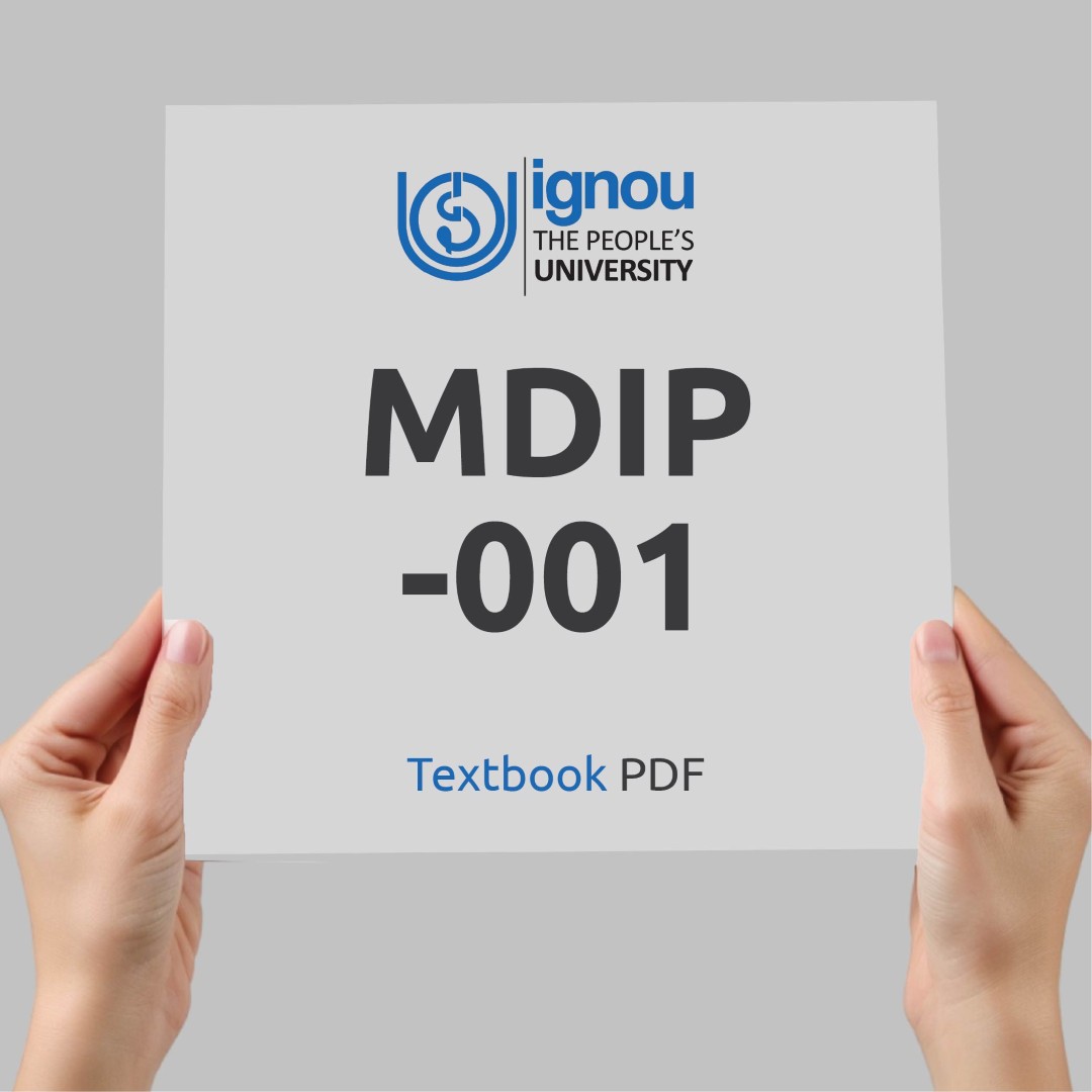IGNOU MDIP-001 Study Material & Textbook Download