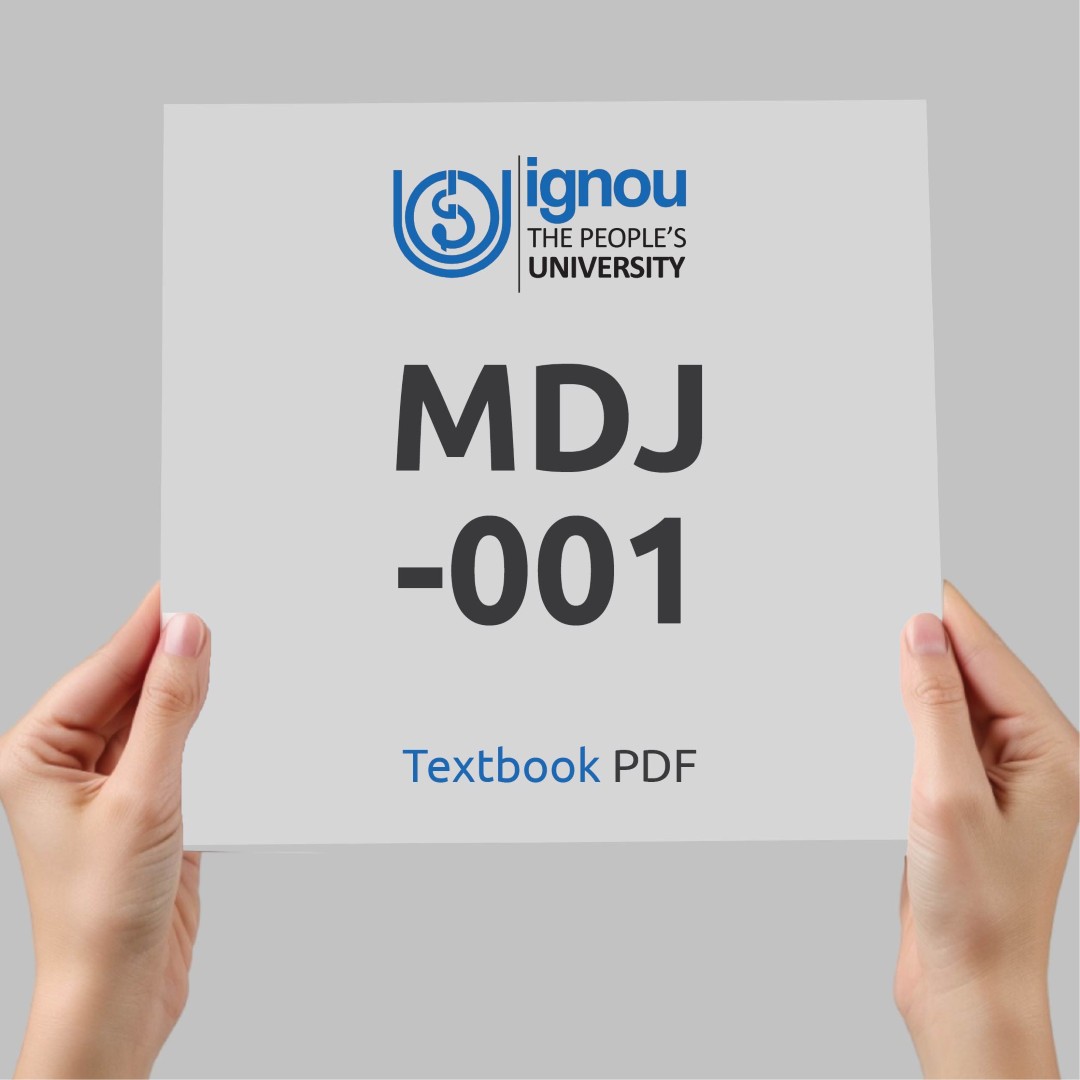 IGNOU MDJ-001 Study Material & Textbook Download