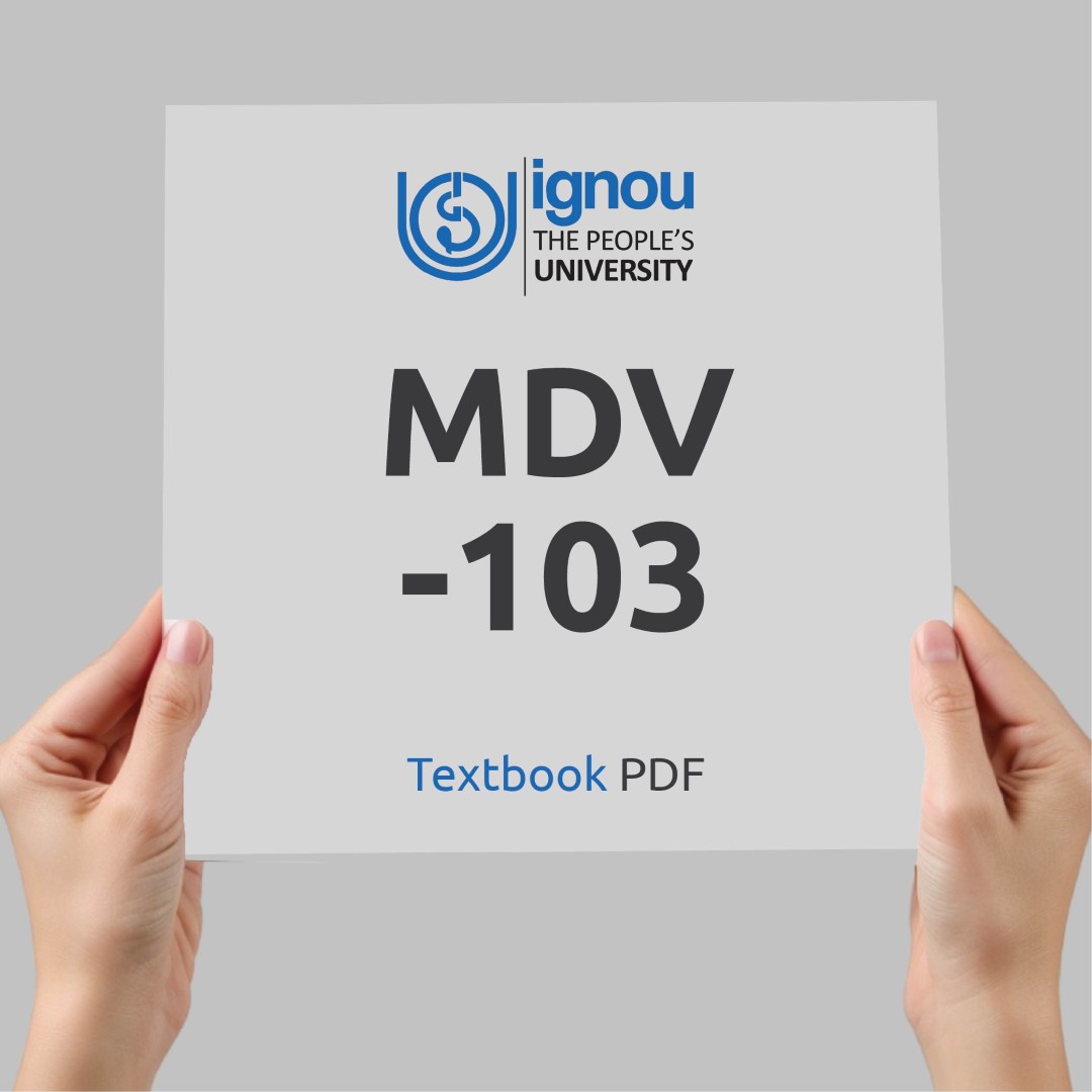IGNOU MDV-103 Study Material & Textbook Download