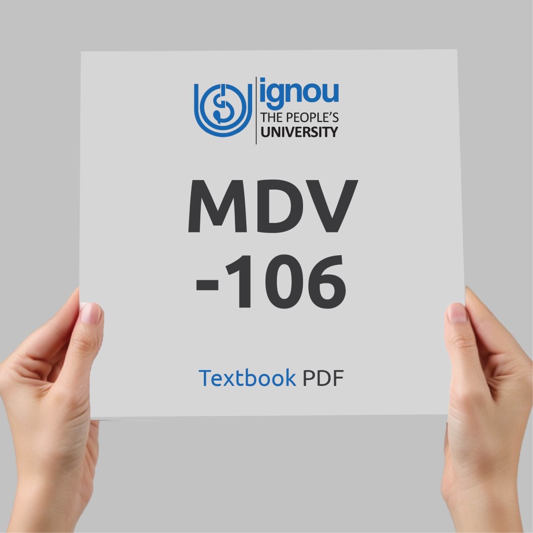 IGNOU MDV-106 Study Material & Textbook Download
