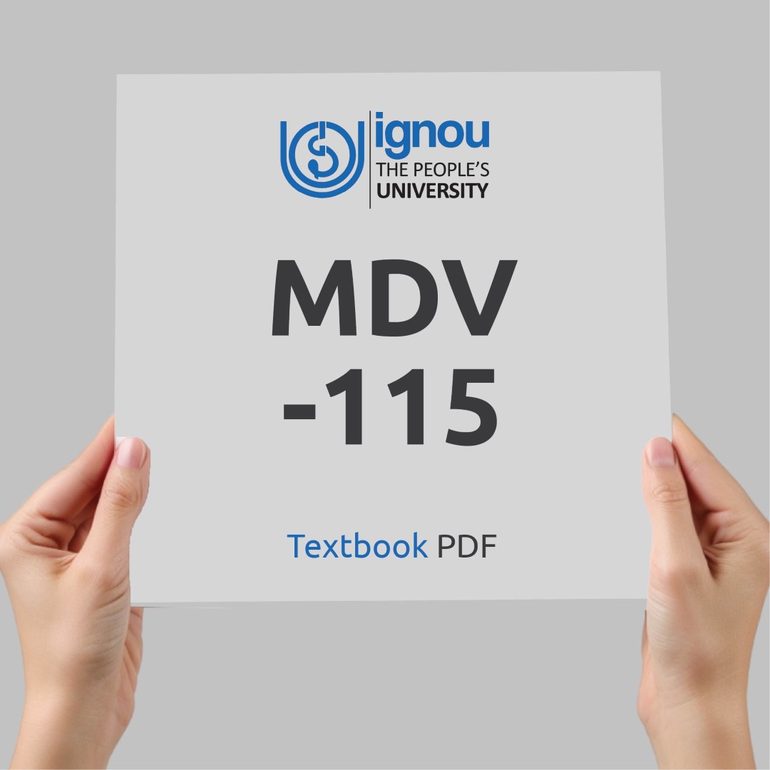 IGNOU MDV-115 Study Material & Textbook Download