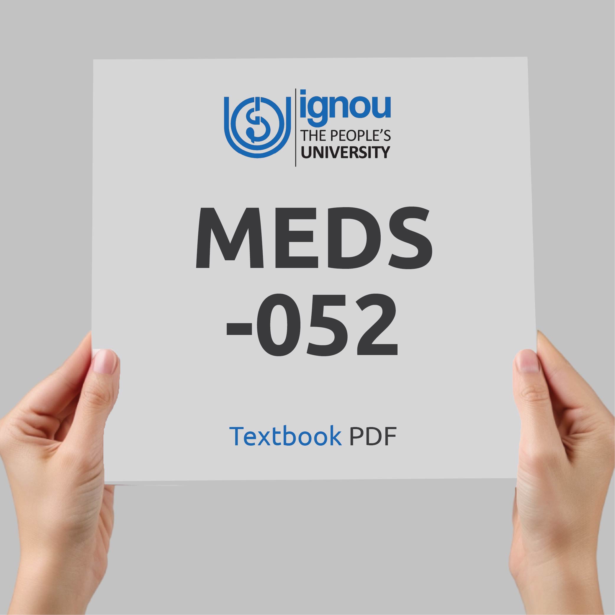 IGNOU MEDS-052 Study Material & Textbook Download