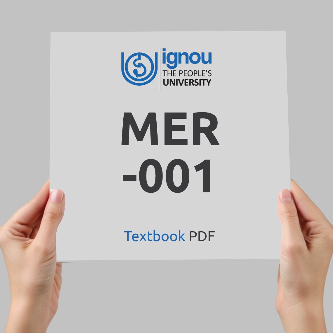 IGNOU MER-001 Study Material & Textbook Download