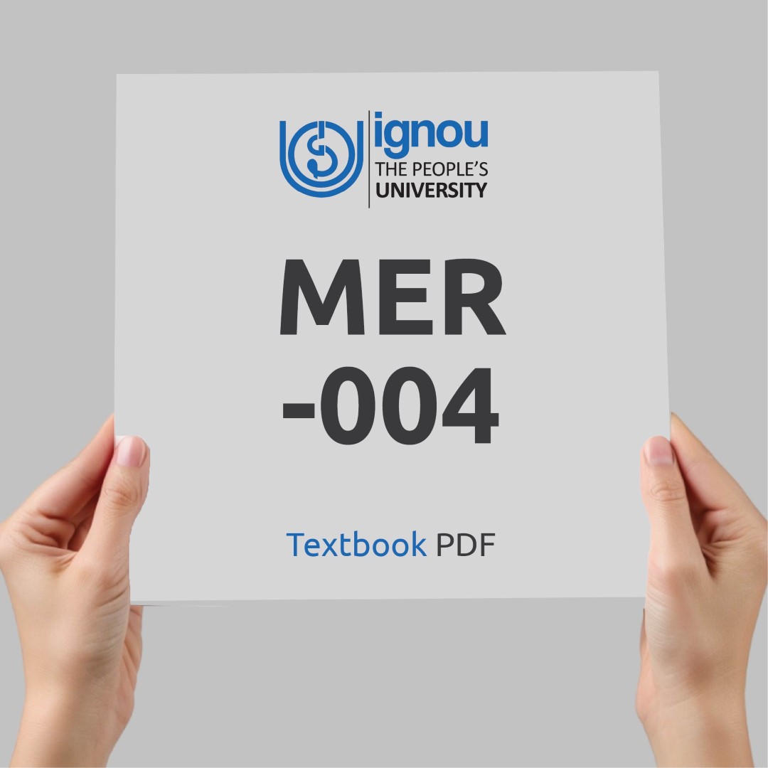 IGNOU MER-004 Study Material & Textbook Download