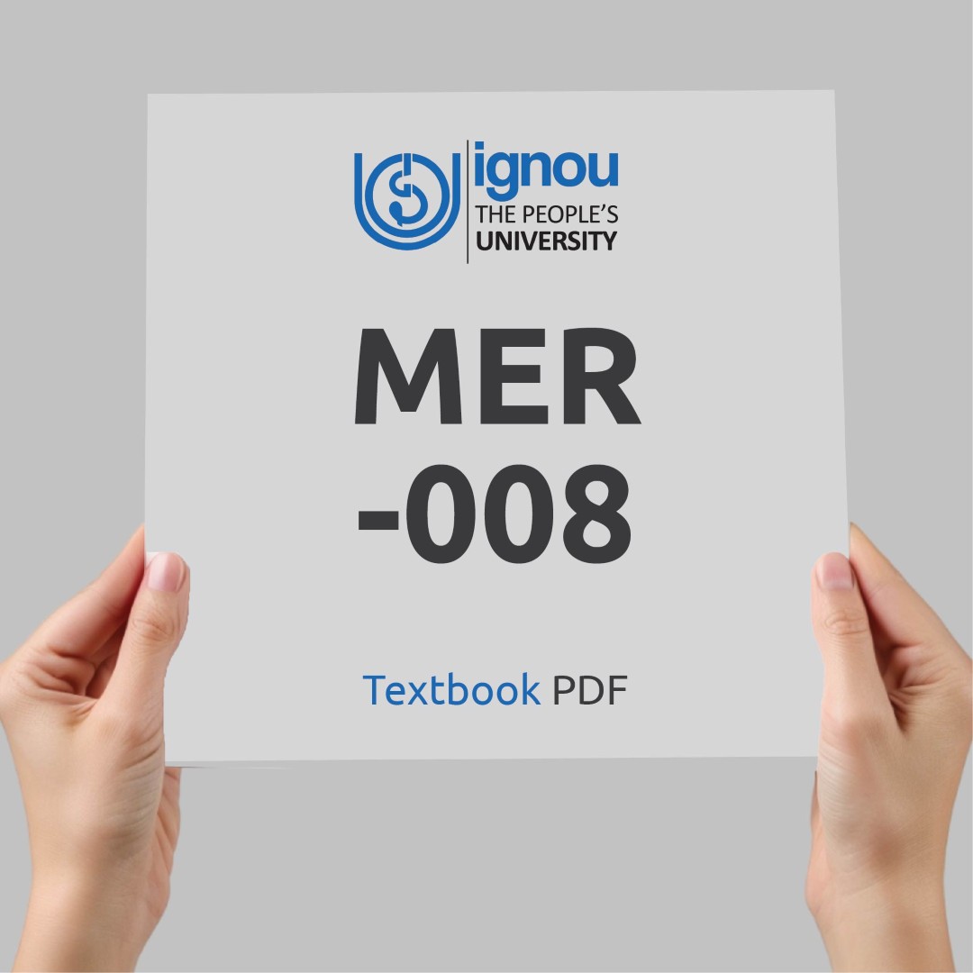 IGNOU MER-008 Study Material & Textbook Download
