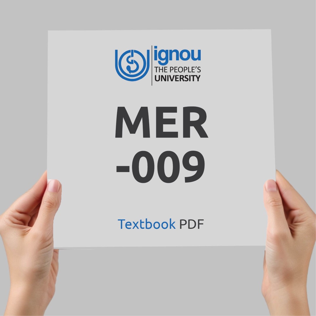 IGNOU MER-009 Study Material & Textbook Download