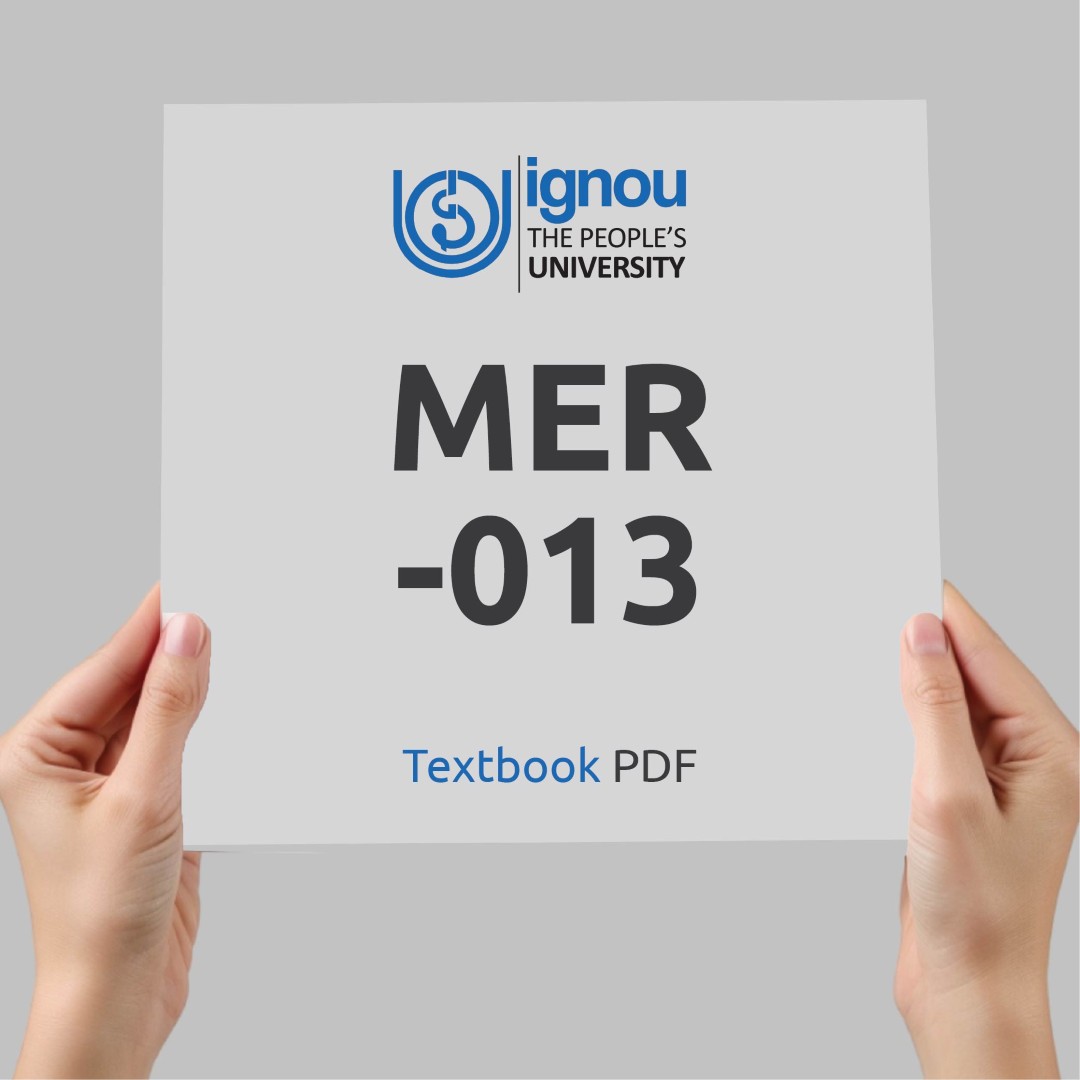 IGNOU MER-013 Study Material & Textbook Download