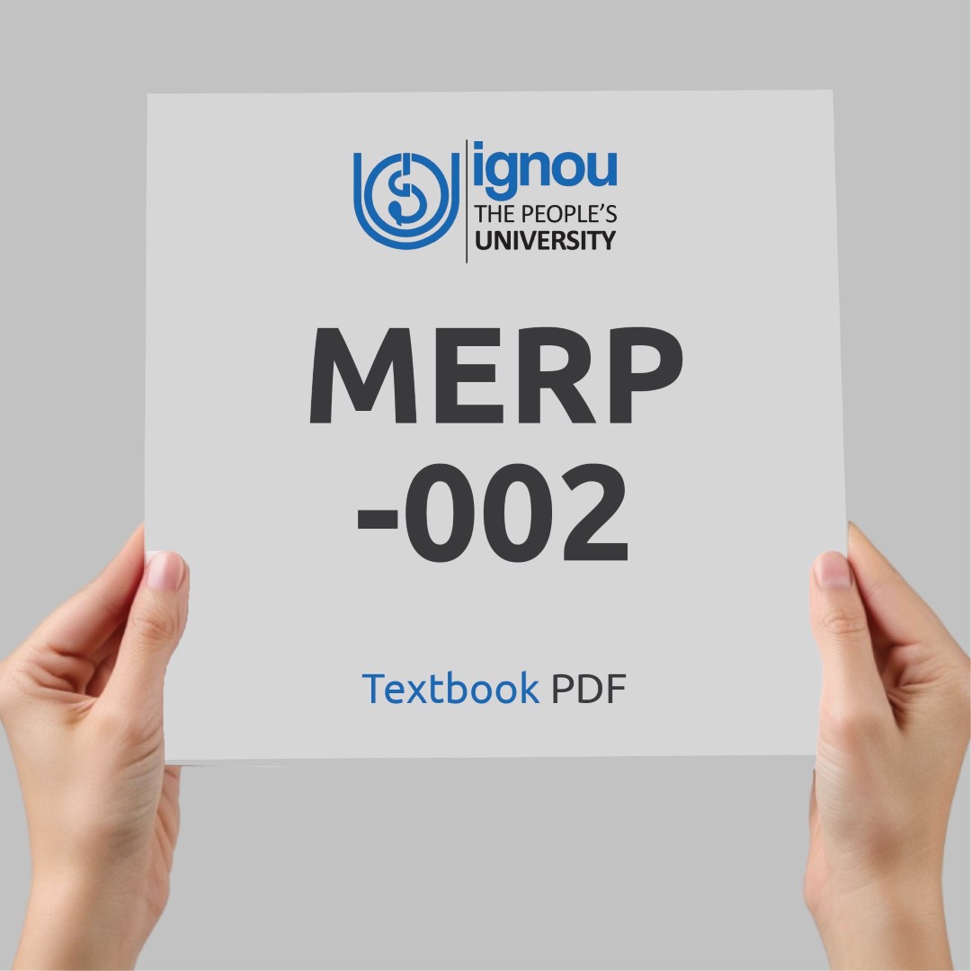 IGNOU MERP-002 Study Material & Textbook Download
