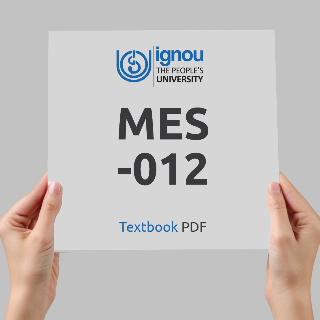 IGNOU MES-012 Study Material & Textbook Download